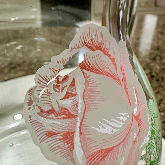 PASABAHCE, VINTAGE, CLEAR CRYSTAL PITCHER FROM THE EUROPEAN COLLECTION - Picture 10 of 12